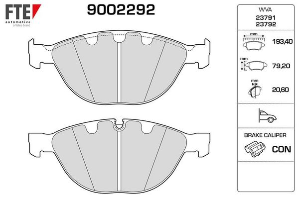 Fren Disk Balata Ön FTE 9002292