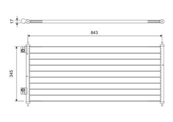 Klima Radyatörü  VALEO 818050  YC1H19710BA 4471423 1671707 4041973 MEYC1H19710BB