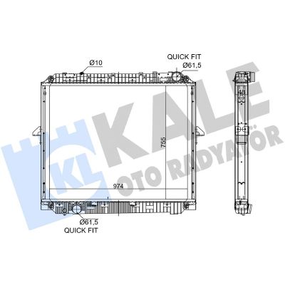 Su Radyatörü  KALE 362880