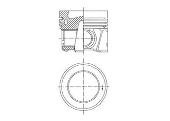 Piston (81.50MM-0.50)  GOETZE 87-72158-050  8772158050000G