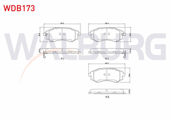 Fren Disk Balata Ön WALBURG WDB173  