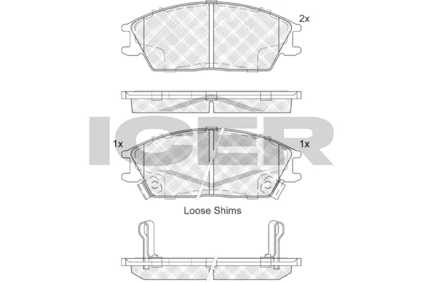 Fren Disk Balata Ön CARRINGO 55072