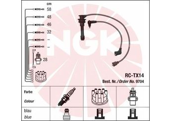 Buji Kablosu  NGK 9704  9091921473 90919-21473