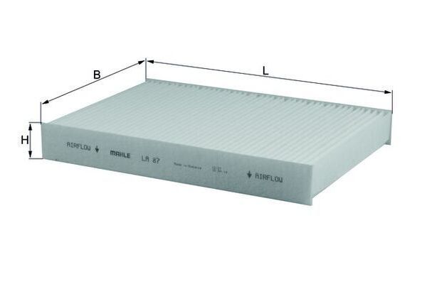 Polen Filtresi  Nissan Kubistar (X76)(07.2003->)  MAHLE LA 87