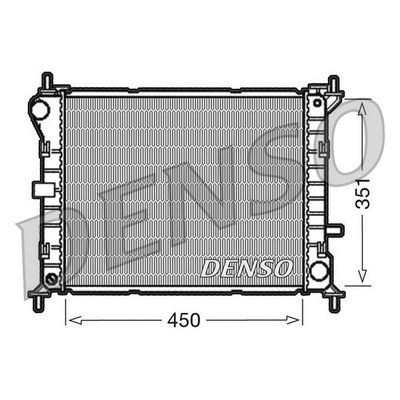 Su Radyatörü  DENSO DRM10050