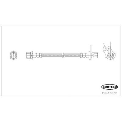 Fren Hortumu Arka Sağ veya Sol Toyota Verso (AUR2/ZGR2)(2009->)  BRAXIS AH1096