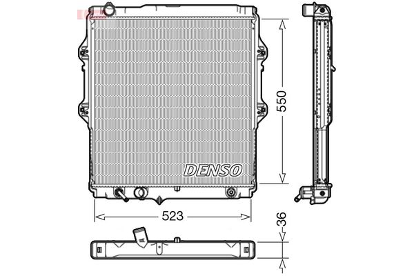 Su Radyatörü  DENSO DRM50084