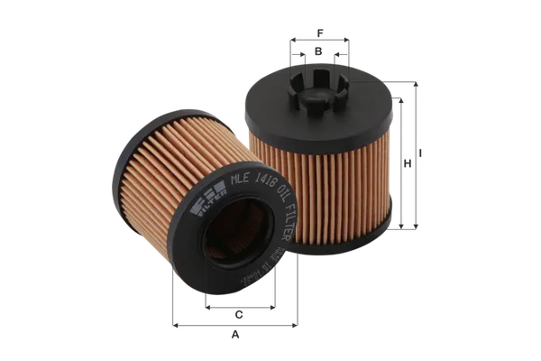 Yağ Filtresi  Volkswagen Jetta V (1K2)(08.2005->2010)  FIL FILTRE MLE 1418