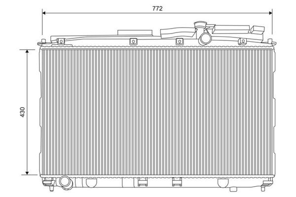 Su Radyatörü  Hyundai Santa Fe (CM)(2006->)  VALEO 701622