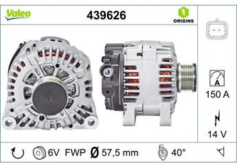Alternatör  VALEO 439626  3140069K00 31400-69K00 3140069K00000