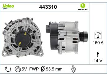 Alternatör  VALEO 443310  A0009068106 9068106 0009068106