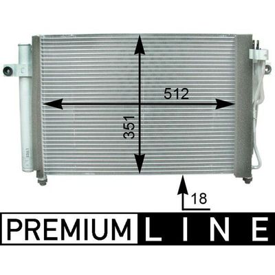 Klima Radyatörü  Hyundai Getz (TB)(2002->)  MAHLE AC 393 000P