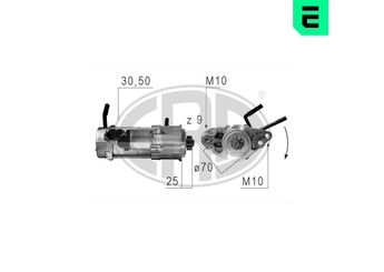 Marş Dinamosu  HELLA 8EA 011 613-181  LR087021 LR043962 LR0 43962 LR0 87021 NAD500080 NAD 500080 NAD500330 NAD 500330 NAD500080E
