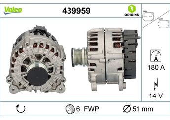 Alternatör  VALEO 439959  4L903024A 04L903024A 4L903024HX 04L903024HX 4L903024AX 04L903024AX 4L903024H 04L903024H