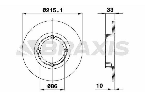 Fren Disk Ayna Ön Sağ ve Sol BRAXIS AE0577