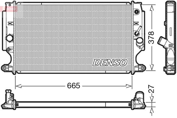 Su Radyatörü  DENSO DRM50088