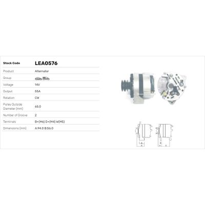 Alternatör  LUCAS ELEKTRIK LEA0576