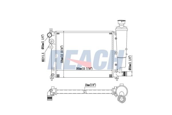 Su Radyatörü  Citroen Saxo (03.1996->)  MGA 80583