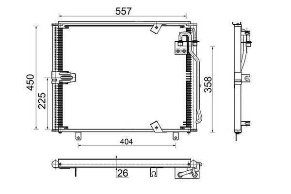 Klima Radyatörü  BMW 5 Serisi Touring (E34)(1991->)  MAHLE AC 148 000S
