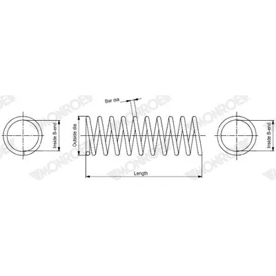 Helezon Yayı Arka Mercedes E -Serisi Sedan (BM 211)(01.2002->)  MONROE SP3450