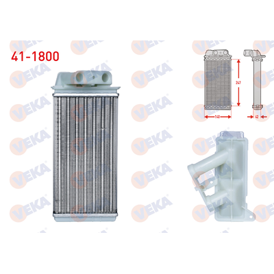 Kalorifer Radyatörü  Fiat Strada (278)(1999->)  VEKA 41-1800