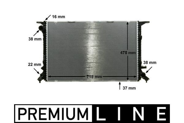 Su Radyatörü  Audi A6 Allroad Quattro (4GJ)(09.2014->)  MAHLE CR 911 000P