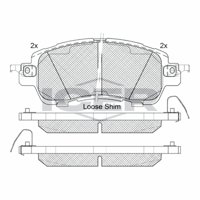 Fren Disk Balata Ön Mazda 2 Sedan (DJ)(11.2014->)  AYD 61000A