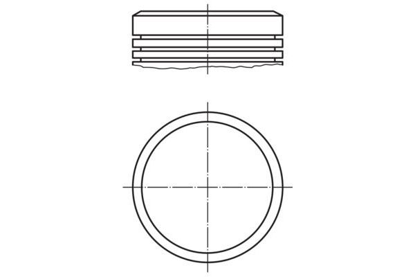 Piston (75.00MM-STD)  Peugeot 206 SW (08.2002->)  MAHLE 040 02 00