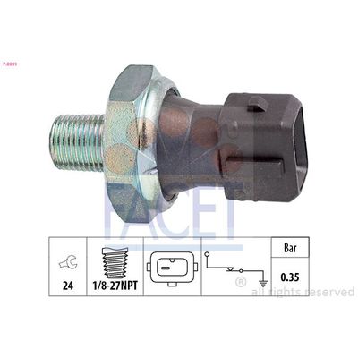 Yağ Müşürü  MG Rover MGF (RD)(1995->2002)  FACET 7.0091