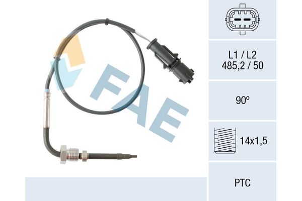 Egzoz Sıcaklık Sensörü  Alfa Romeo MiTo (145)(2008->)  NGK 97656