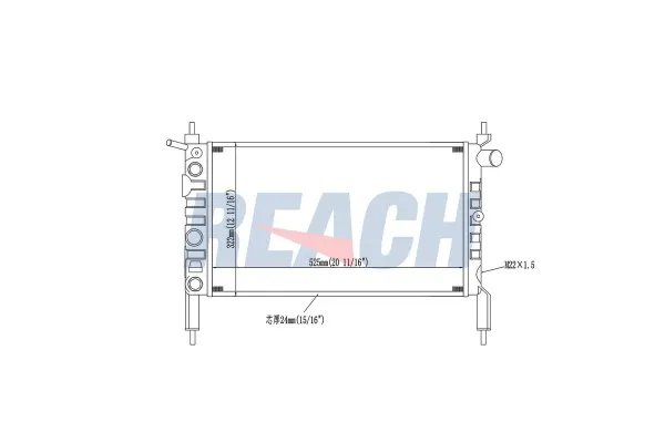 Su Radyatörü  Opel Astra F Van (1991->)  VEKA 16-4456B