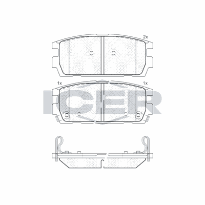 Fren Disk Balata Arka Hyundai Terracan (HP)(2001->)  AYD 60528A