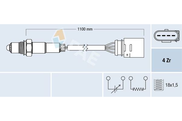 Oksijen (Lambda) Sensörü  FAE 77140