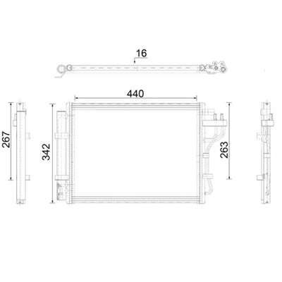 Klima Radyatörü  Hyundai i10 (IA)(10.2013->)  MAHLE AC 917 000P