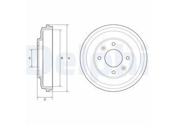 Kampana Arka Sağ veya Sol DELPHI BF598  K2FA26251 0K2FA26251 K2FA26251DS 0K2FA26251DS