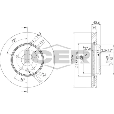 Fren Disk Ayna Ön Sağ ve Sol MANDO HM13502045