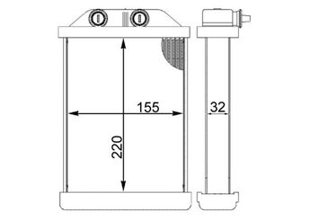 Kalorifer Radyatörü  MAHLE AH 220 000S  4B1819031C