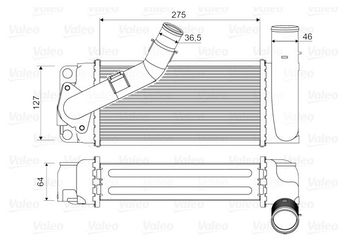 Turbo Radyatörü  VALEO 818351  179000N020 17900-0N020 MF1270000693