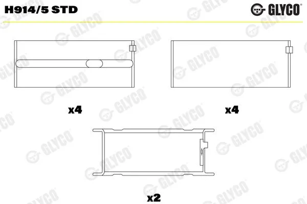 Ana Yatak (STD)  KOLBENSCHMIDT 87695600