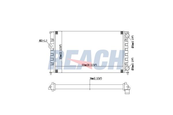 Su Radyatörü  Volkswagen Golf III (1H1)(11.1991->1997)  DEGRA 17118672102