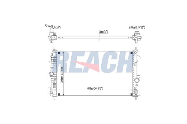 Su Radyatörü Bağlantı Ayağı  Opel Insignia A (2008->)  PSA ORJINAL 1312C5