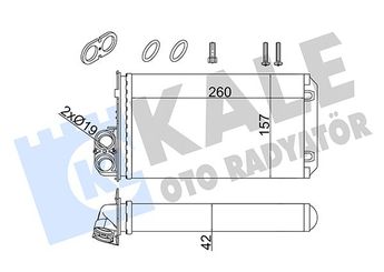 Kalorifer Radyatörü  MGA 81148  271157059R 2711500Q0E 4451005 93198689