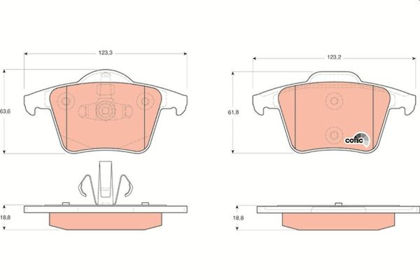 Fren Disk Balata Arka TRW GDB1566