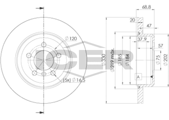 Fren Disk Ayna Arka Sağ ve Sol MANDO MBC035369  34216775287 6775287