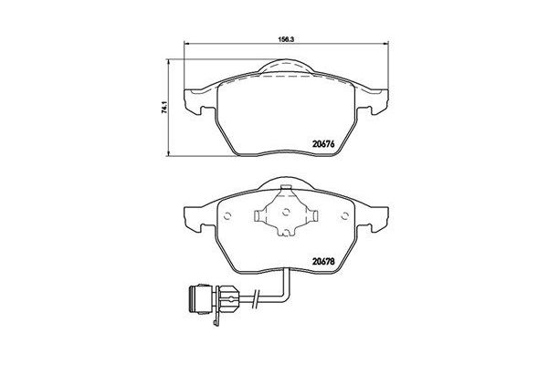 Fren Disk Balata Ön Audi 100 Sedan (C4)(12.1990->)  MAGNETI MARELLI 363700485026