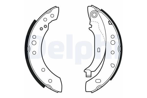 Fren Pabuçlu Balata Arka Renault Twingo (07.2007->)  DELPHI LS2002