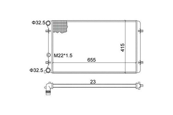 Su Radyatörü  Audi A3 (8L)(09.1996->)  MAGNETI MARELLI 359000300220