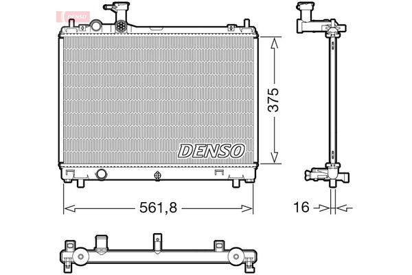 Su Radyatörü  DENSO DRM47044