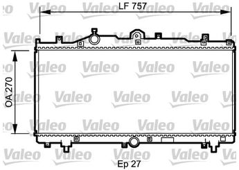 Su Radyatörü  VALEO 731979  A2025002203 4677321 46773321 46773719 7790356