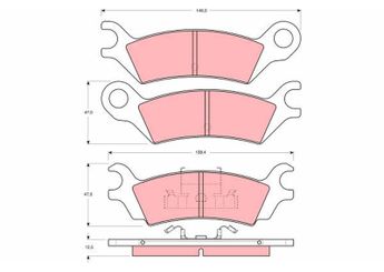 Fren Disk Balata Arka TRW GDB290  GG1649280 GG1649280A GG1649280B GG16-49-280 GG16-49-280A GG16-49-280B GGY62648Z GGY6-26-48Z GGY62648Z9A GGY6-26-48Z 9A H00126990 H001-26-990 H00126990A H001-26-990A H00126990B H001-26-990B H00126990C H001-26-990C H00126990D H001-26-990D H00126990E H001-26-990E H01049280 H010-49-280 H01049280A H010-49-280A H01049280B H010-49-280B H011492809A H011-49-280 9A H0Y02648Z H0Y0-26-48Z H0Y02648Z9A H0Y0-26-48Z 9A